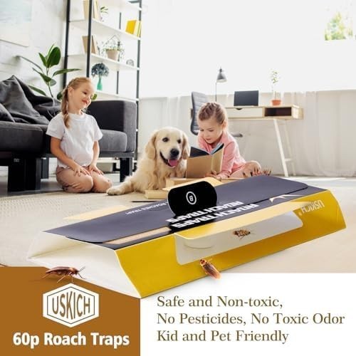 Versatile Indoor Roach Traps – 20 Pack with Eco-Friendly Glue Technology