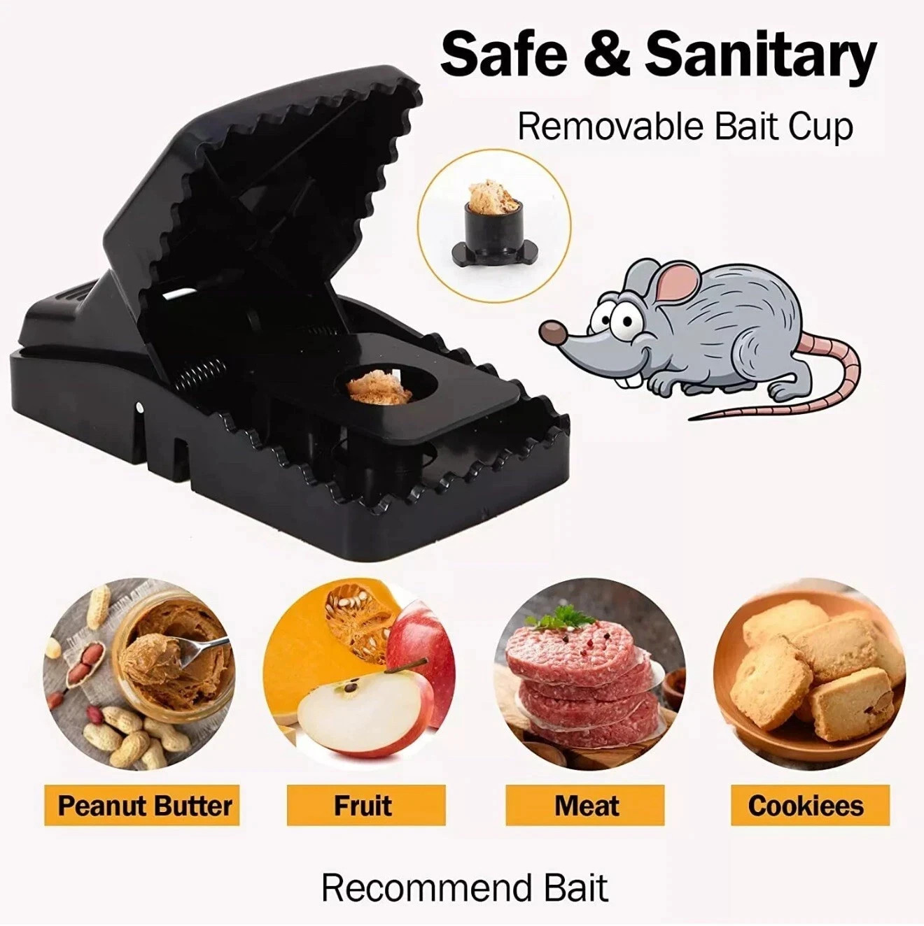 7PCS Mouse Trap Rat Trap Rodent Trap Live Catch Cage, Easy to Set Up and Reuse