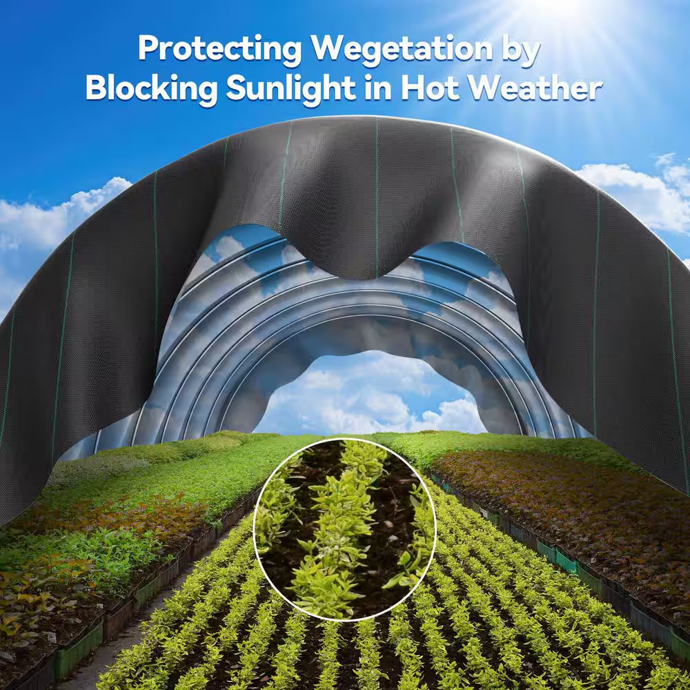 4 Ft. W X 300 Ft. L Heavy Duty Woven Polypropylene Outdoor Weed Barrier Erosion