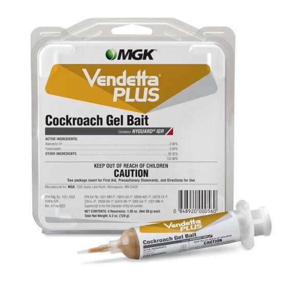 Vendetta Cockroach Gel Bait (4 x 30 g) tubes by MGK (NO INTERNATIONAL SHIPPING)