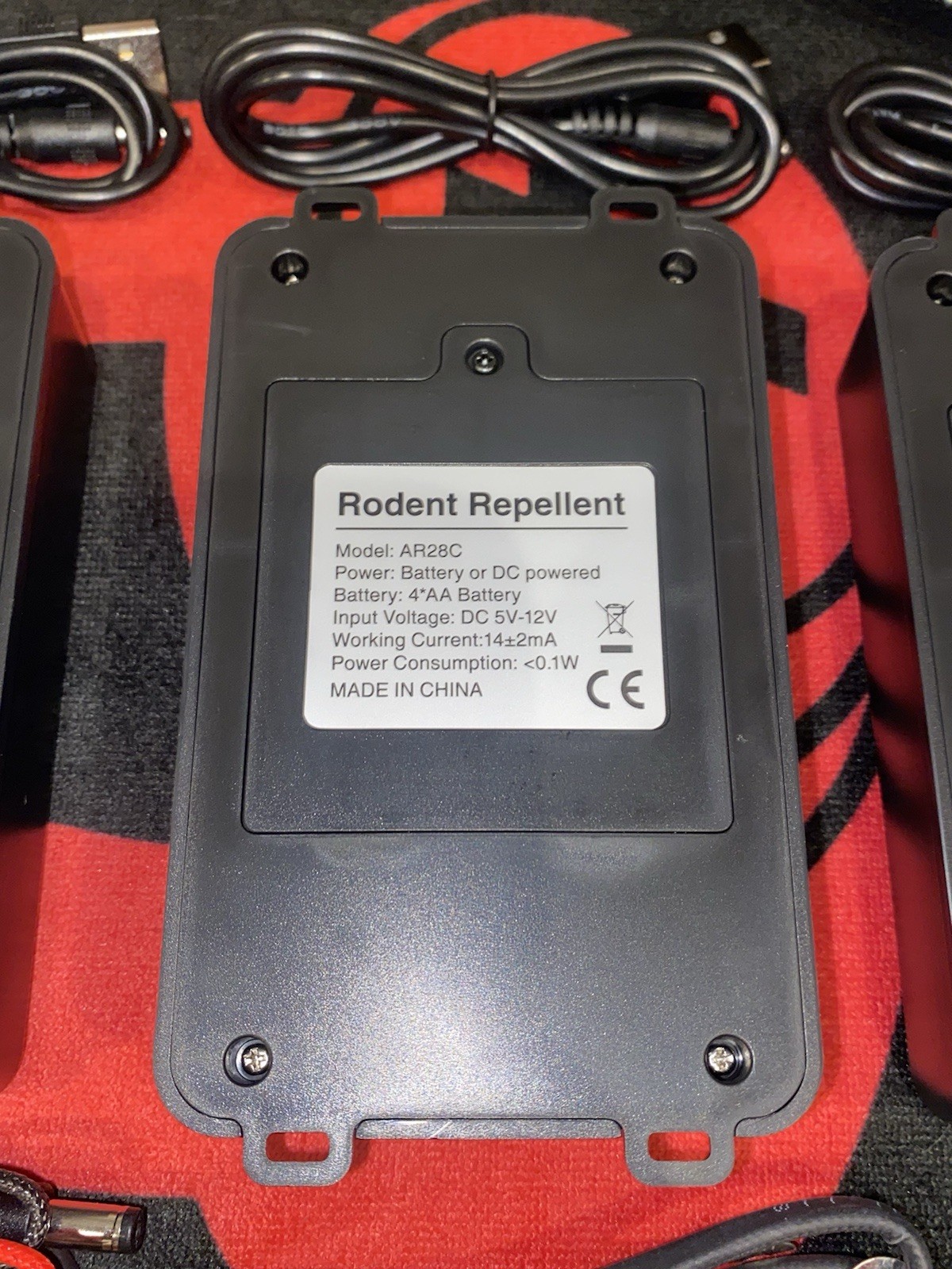 X-PEST Ultrasonic Rodent Repellent 4 Pack Battery Car Truck RV Garage Mouse Rat