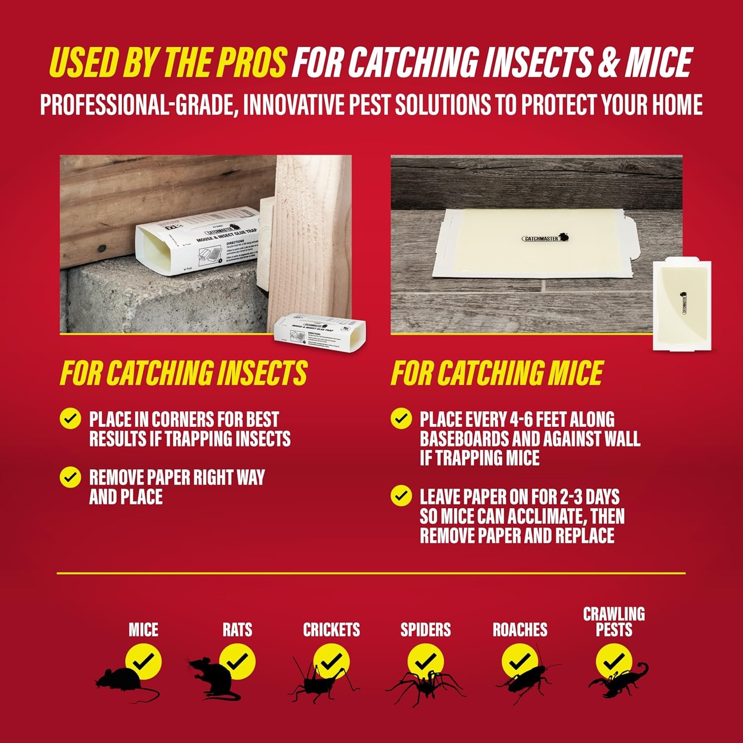 Catchmaster Mouse & Insect Super Glue Traps