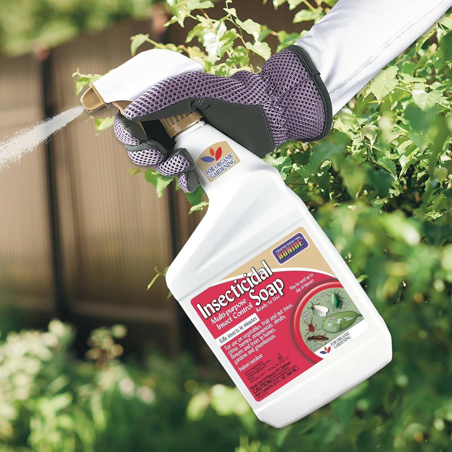 Insecticidal Soap 32 oz RTU Spray – Organic Multi-Purpose Insect Killer Indoors/