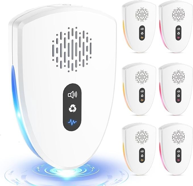 2026 Upgraded 6 Pack Ultrasonic Pest Control Repeller, Mouse insect Repellent