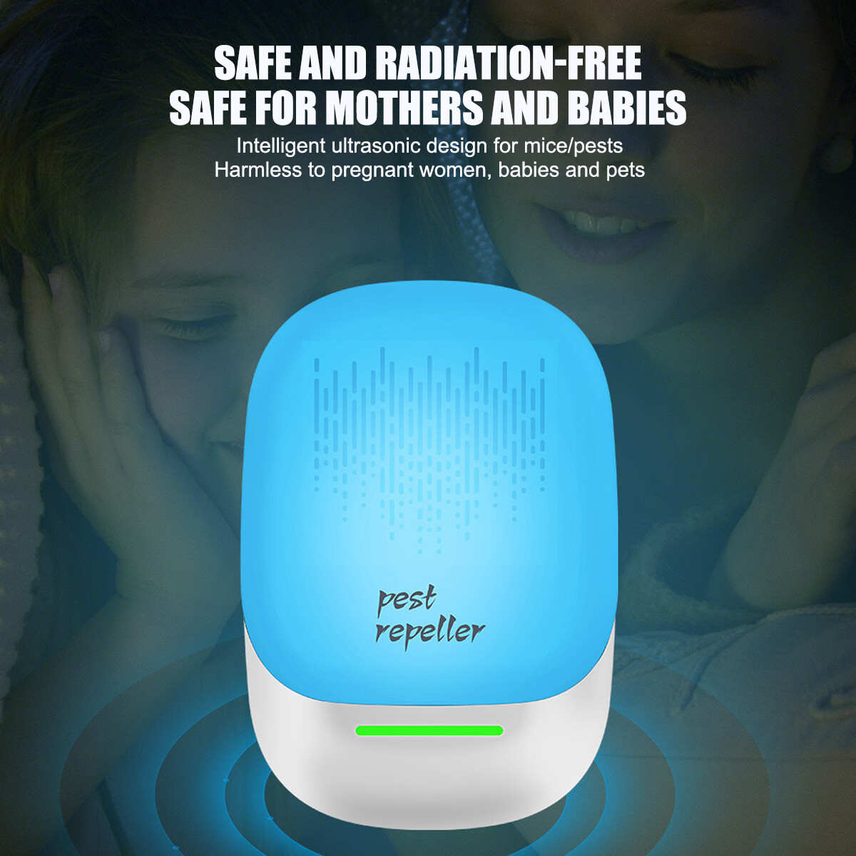4/2/1x Ultrasonic Pest Control Repeller Reject Rat Mouse Mice Spider US Plug-in