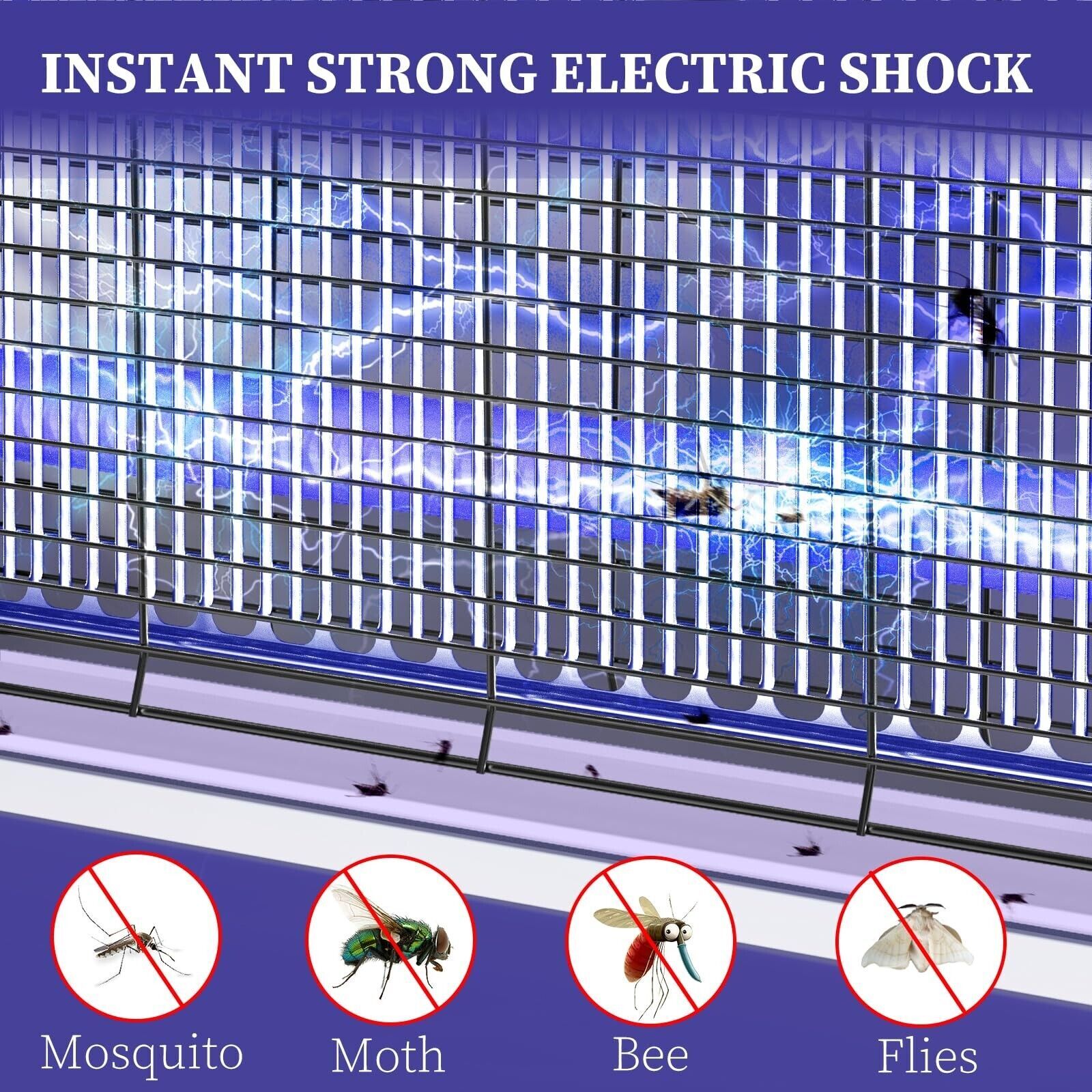 Electric Bug Zapper 3200V Mosquito Zapper Killer,w/Hanging Chain LED Waterproof