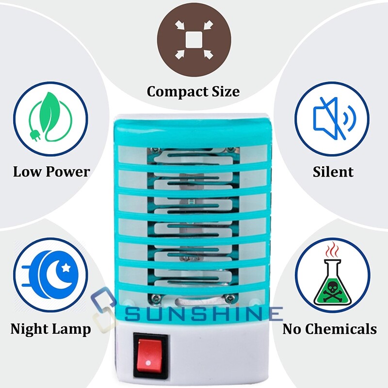3 Plug in Mosquito Repellent Fly Catcher Mosquito Killing Lamp LED Exterminator