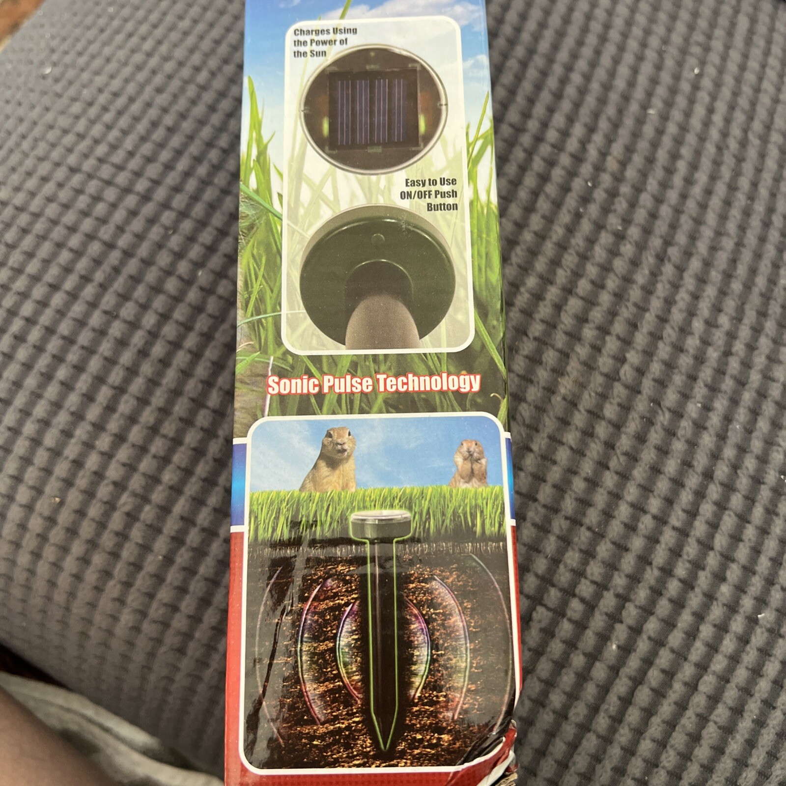 1-PCS Solar Power Ultrasonic Sonic Mouse Mole Pest Rodent Repeller Repellent