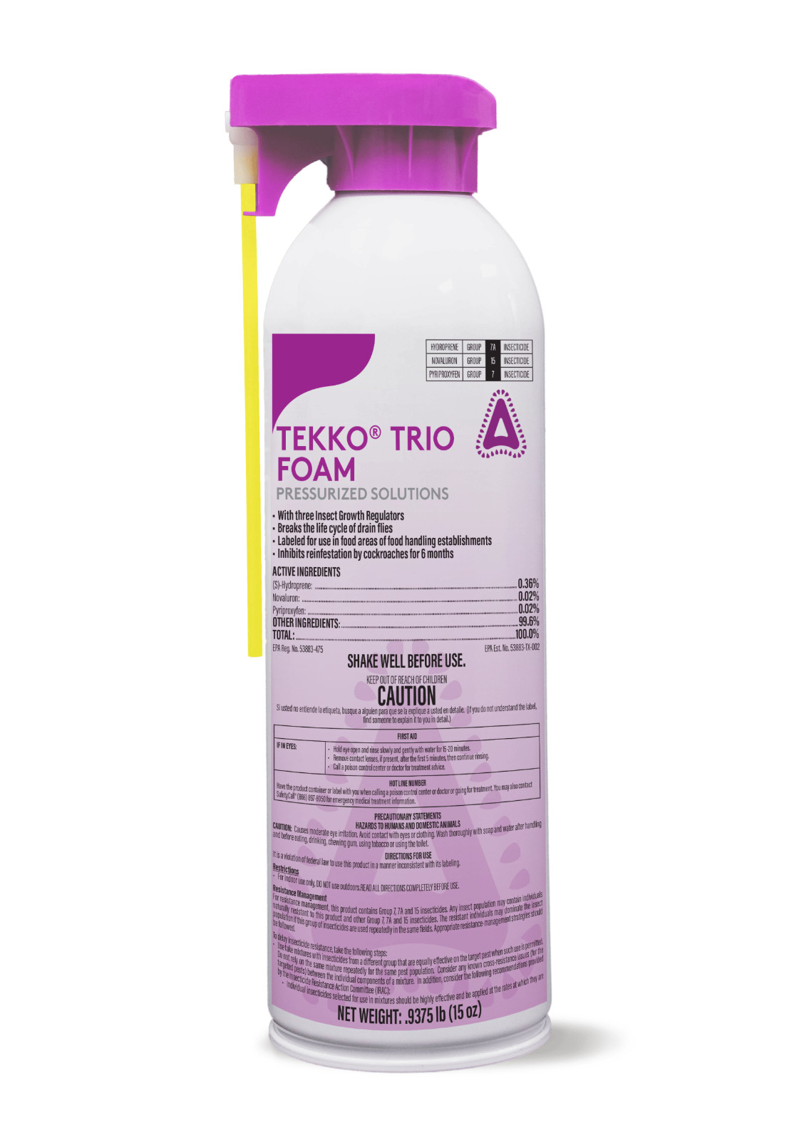 Tekko Trio Foam IGR Targets Indoor Insects 15 oz by Control Solutions