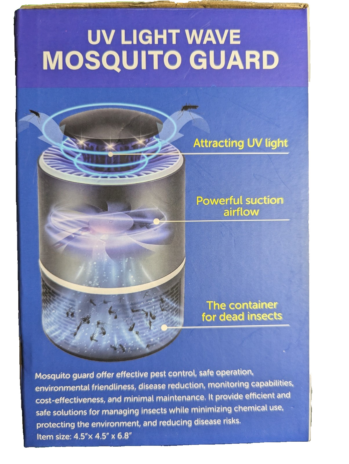 Total Vision UV Light Wave Mosquito / Bug Guard Fruit Fly Gnat Insect Trap