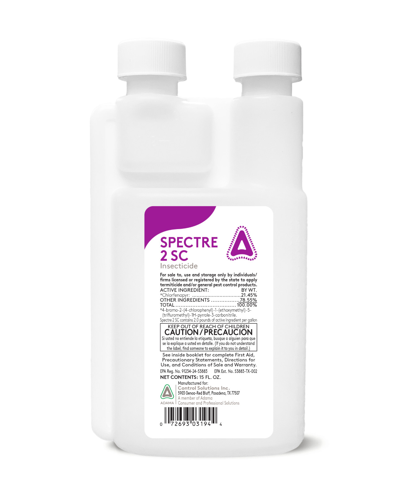 Spectre 2 SC Insecticide – 15 fl oz by Control Solutions, Inc