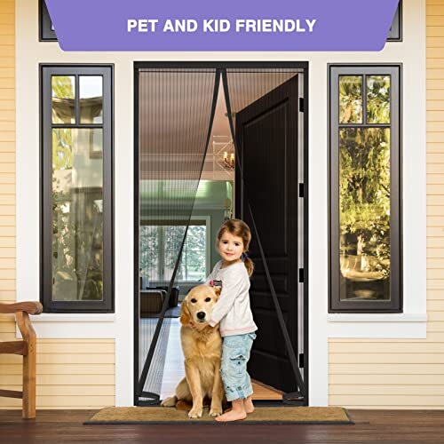Titan Mall Magnetic Screen Door, Self Sealing Screen Assorted Colors , Sizes