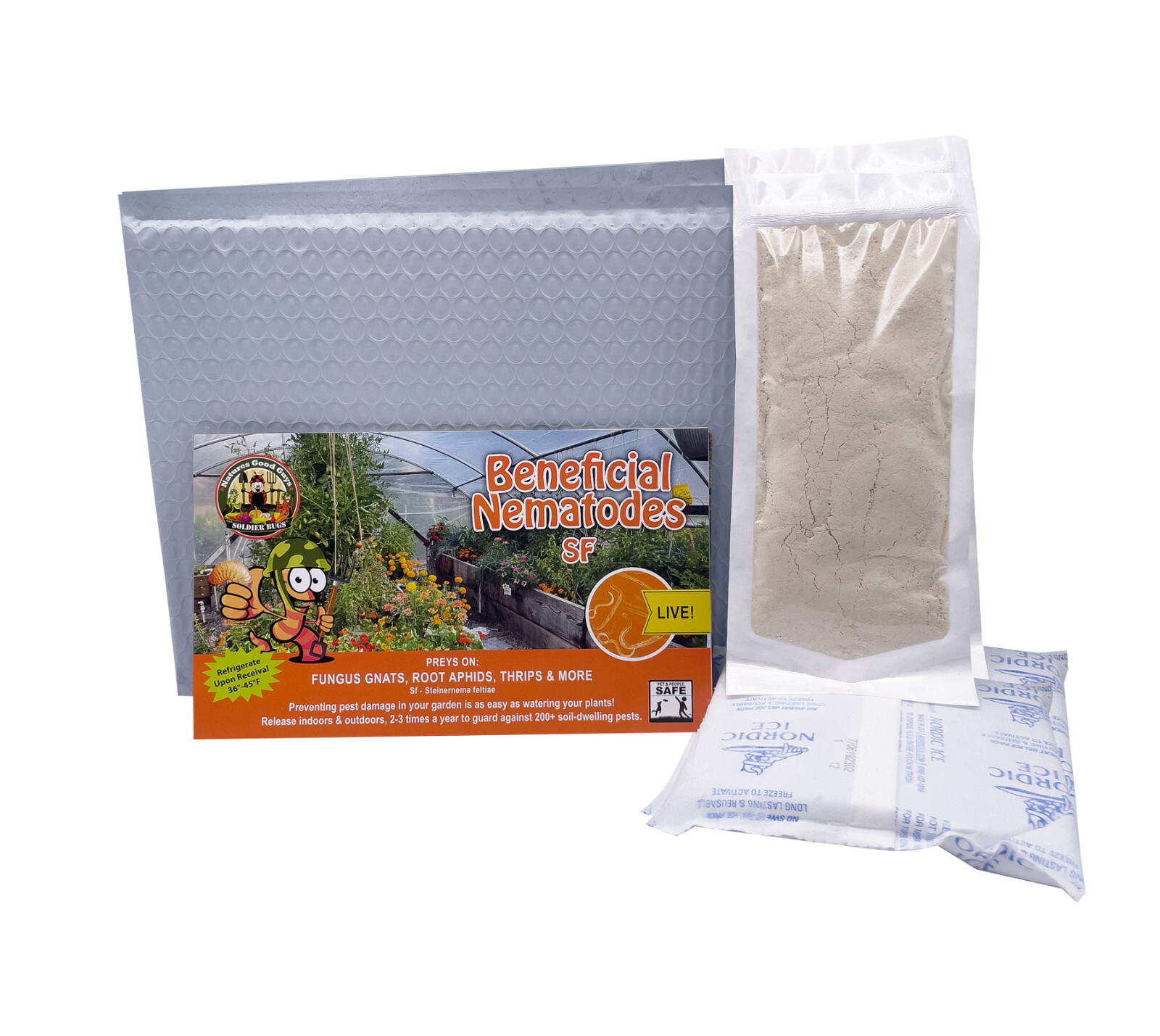 50 Million Beneficial Nematodes SF – Targets Fungus Gnats, Root Aphids & More