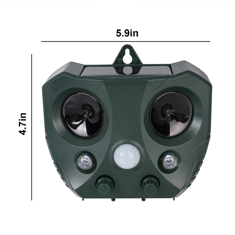 1-3PCS Solar Ultrasonic Animal Repellent Dog Cat Skunk Deer Raccoon Repeller