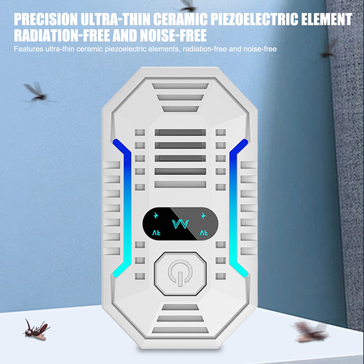 Ultrasonic Pest Control Repeller Reject Rat Mouse Mice Spider Cockroach US-Plug