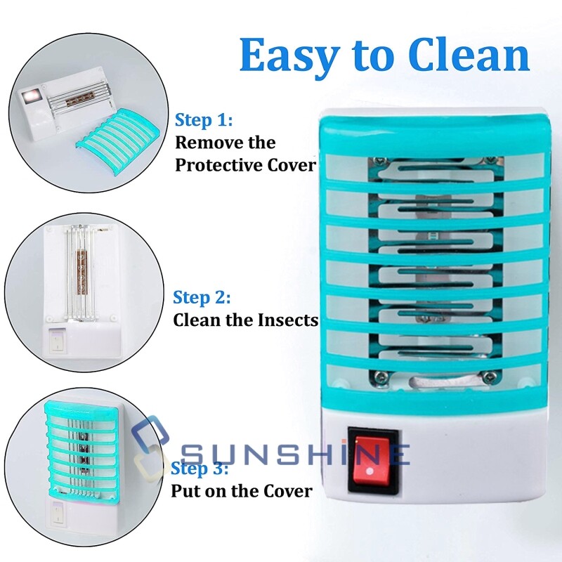 3 Plug in Mosquito Repellent Fly Catcher Mosquito Killing Lamp LED Exterminator