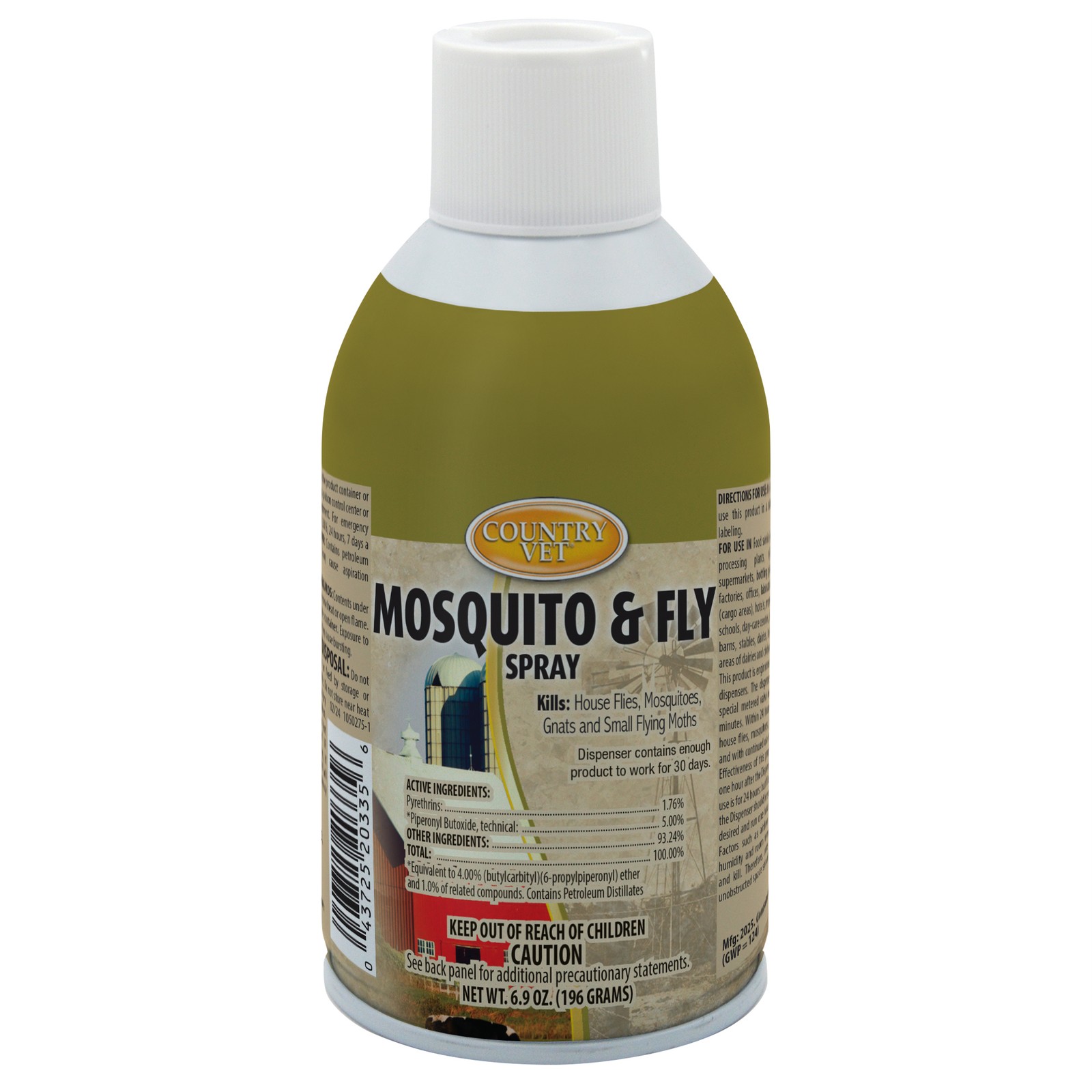 Country Vet Metered Mosquito and Fly Spray 6.4 oz cans 342033CVA