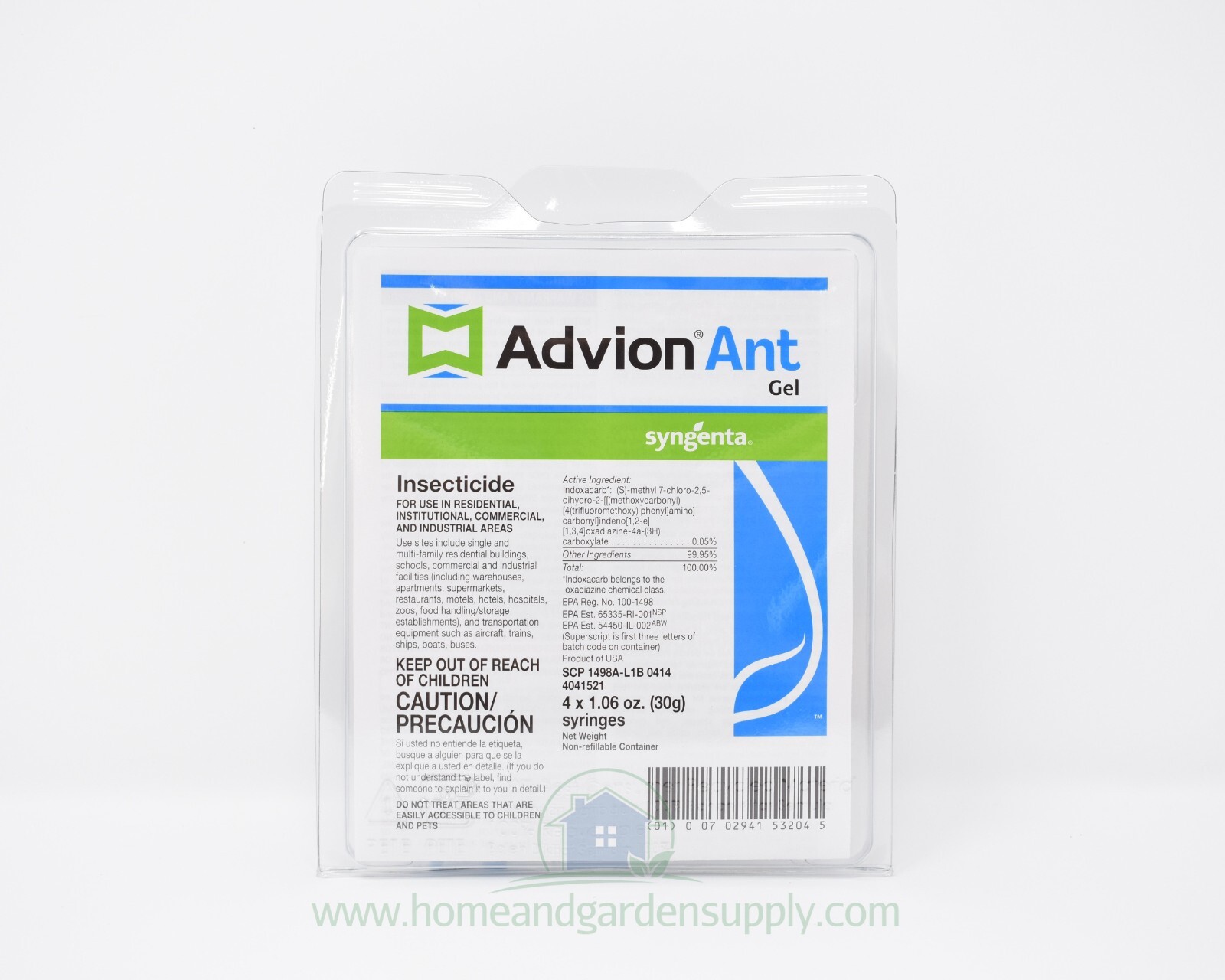 Advion Ant Gel Bait 4 Tubes 4 Plungers 4 Tips by Syngenta