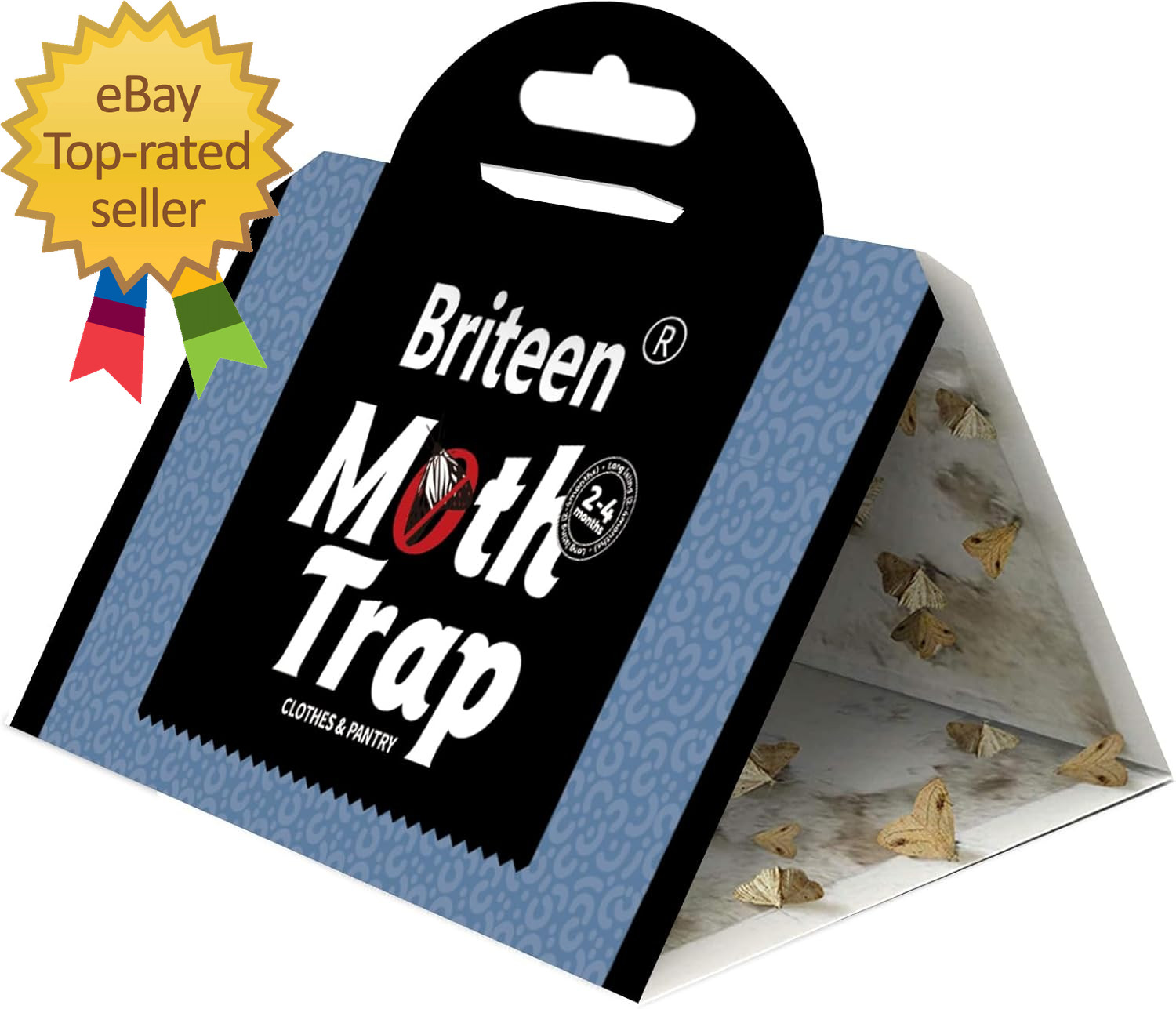 10 Pack Pantry Moth Traps Safe and Effective for Food and Clothing- Glue Traps w