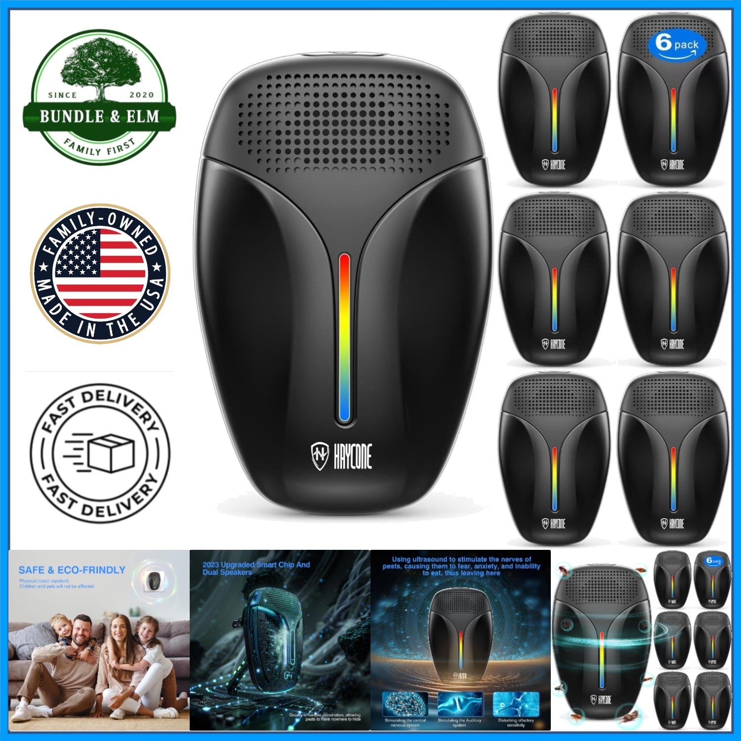 Modern Indoor Pest Repeller with Intelligent Frequency Conversion Technology