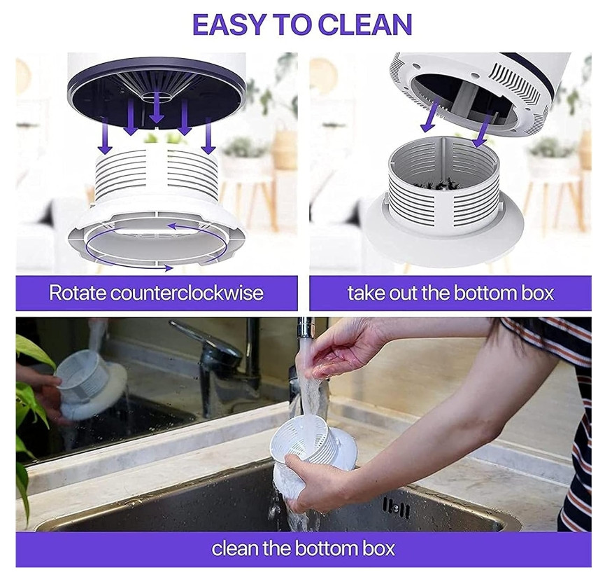 Electric UV Mosquito Killer Lamp Outdoor/Indoor Fly Bug Insect Zapper Trap USB