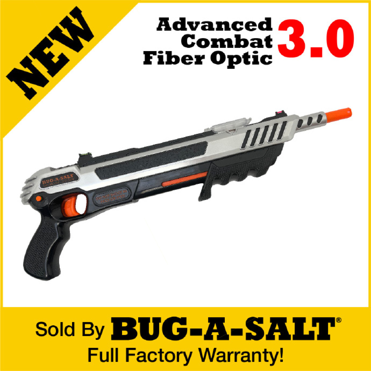 NEW Authentic BUG-A-SALT Advanced Combat Fiber Optic 3.0 GUN