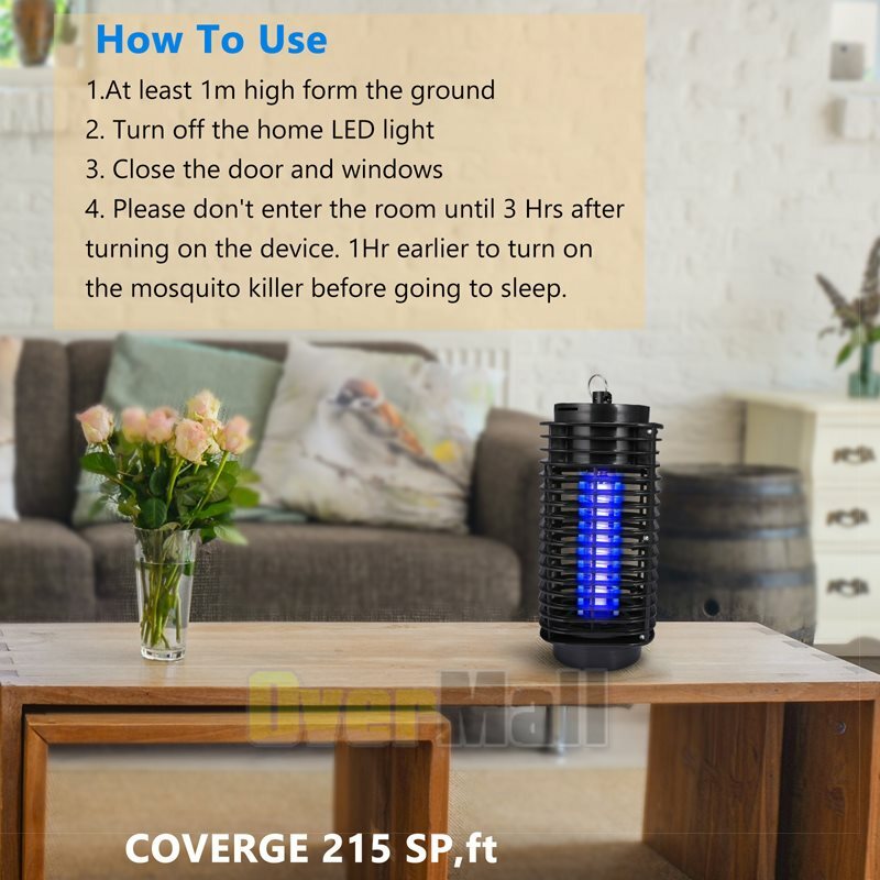 Zapper Electric Insect Fly Pest Bug Gnat & Mosquito Killer Indoor&Outdoor US