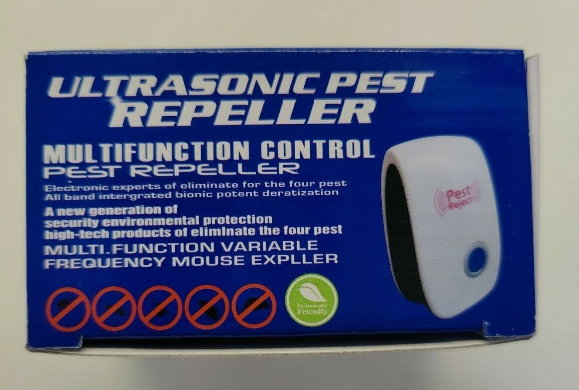 6 Electronic Pest Reject Control Ultrasonic Repeller Home Bug Rat Spider Roaches