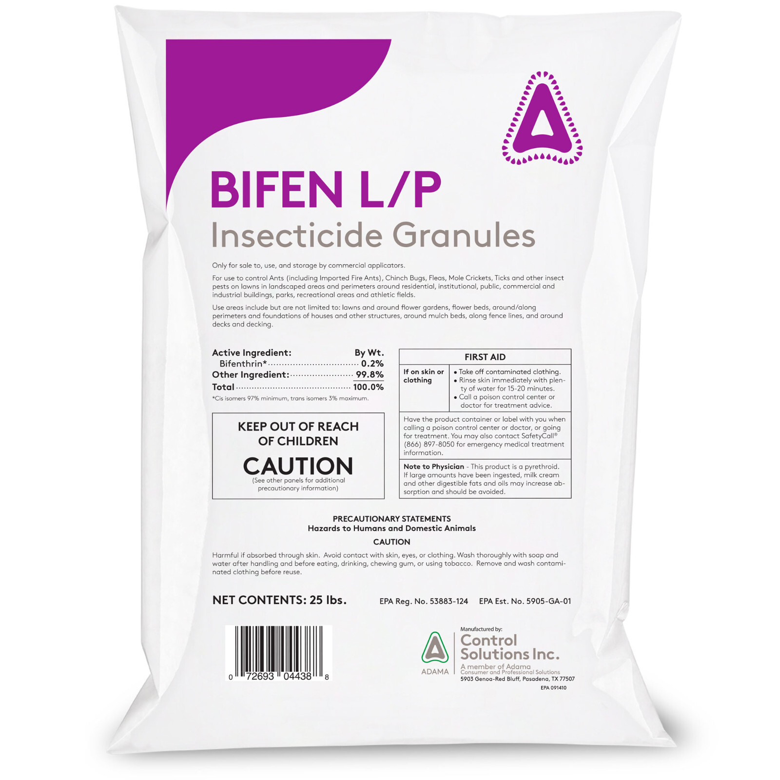 Bifenthrin LP Granules 25lb Yard Insect Control Granules NOT FOR SALE TO: CT,NY