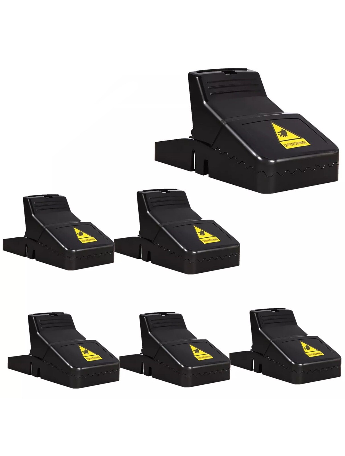 6 Pack Mouse Traps Rat Mice Killer Snap Trap Power Rodent Heavy Duty Pest Trap
