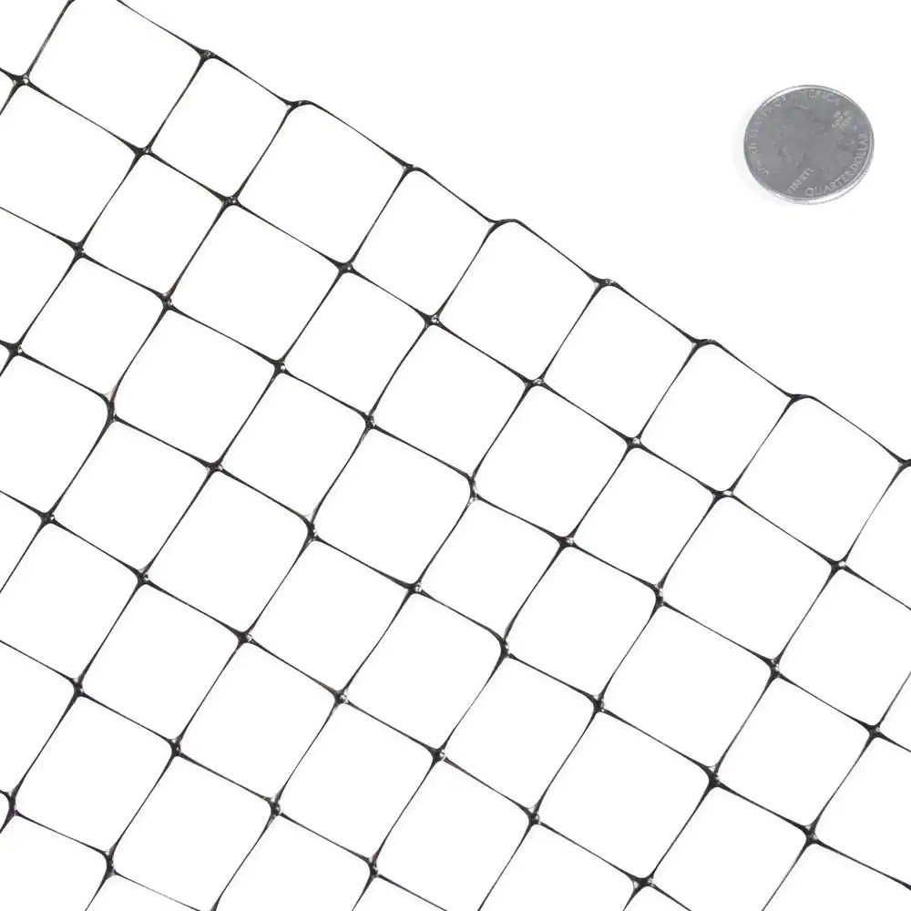 7 Ft. X 100 Ft. X 3/4 In. Black Plastic Bird Netting for Vegetable, Tree and Fru