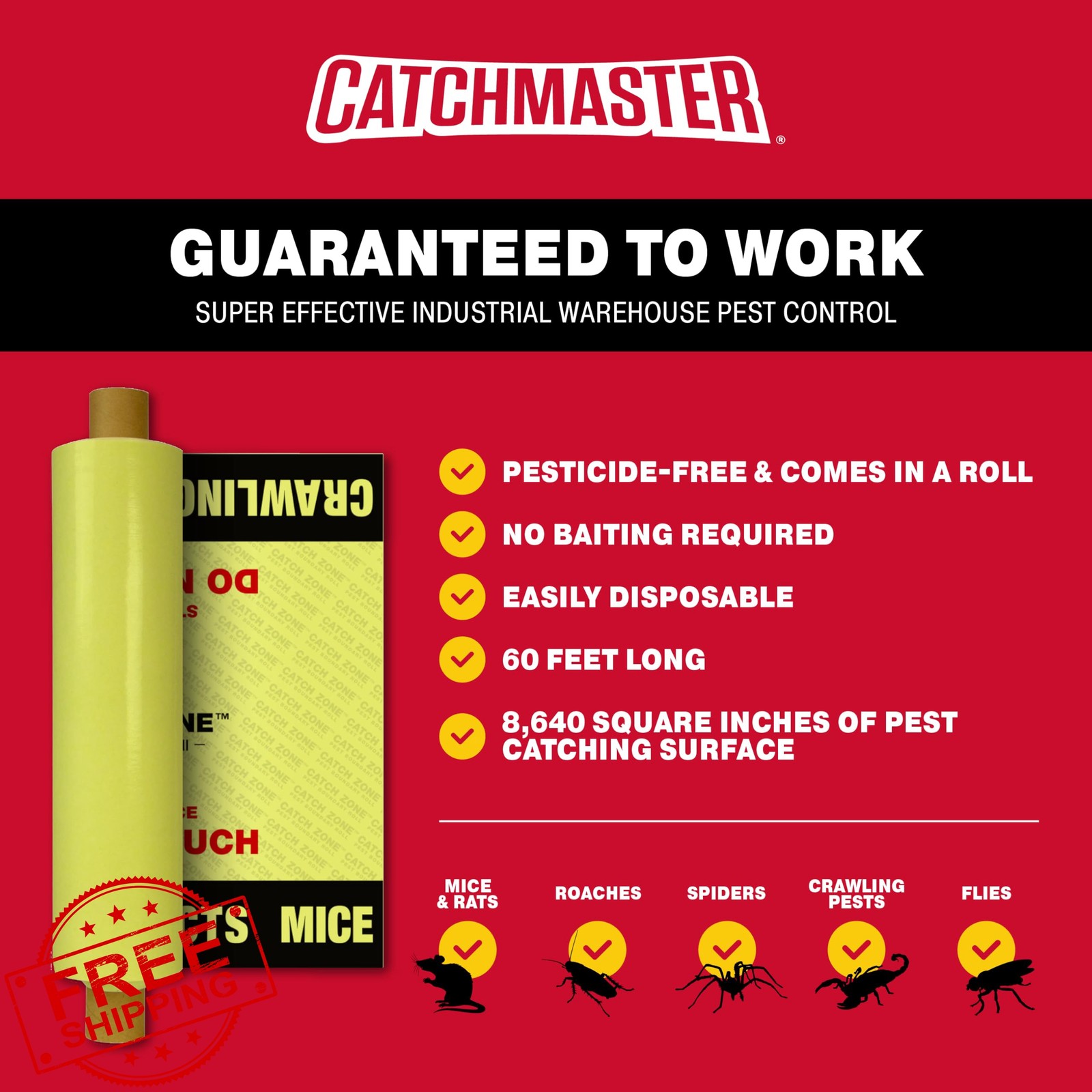 Catchmaster 60FT Catch Zone Pest Boundary Roll