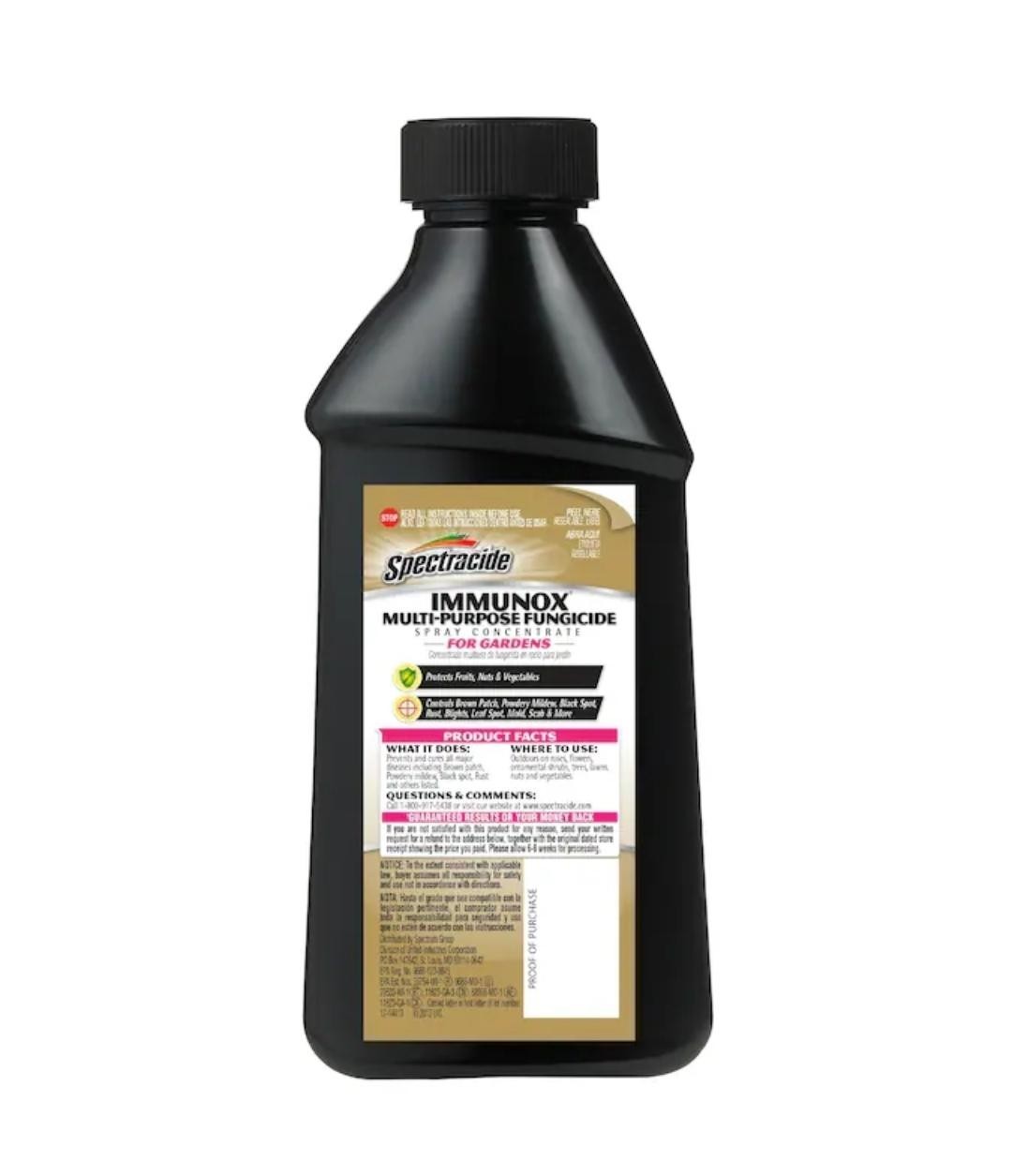 Spectracide Immunox Multi-Purpose Fungicide Spray Concentrate For Gardens 16 Oz