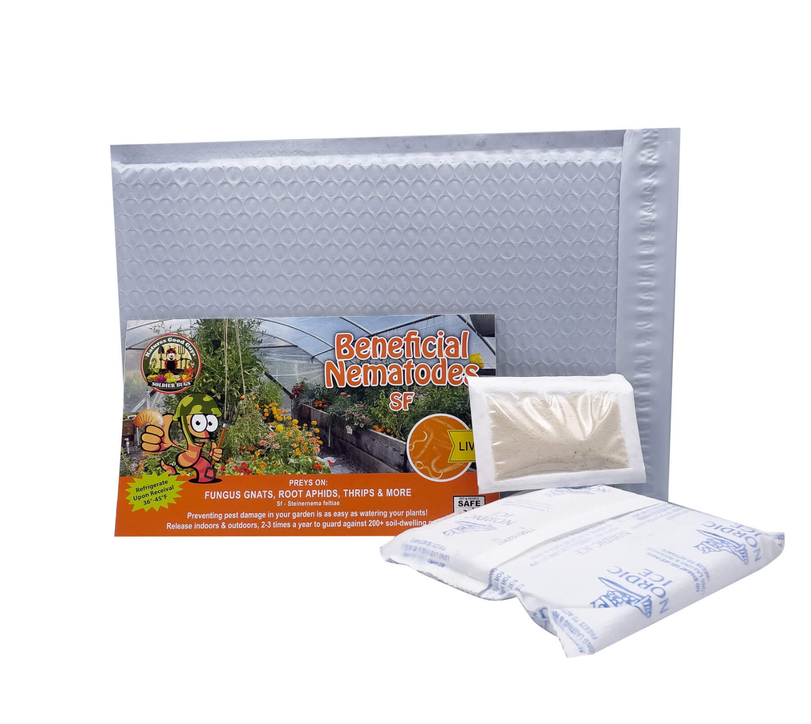 10 Million Beneficial Nematodes SF – Targets Fungus Gnats, Root Aphids & More