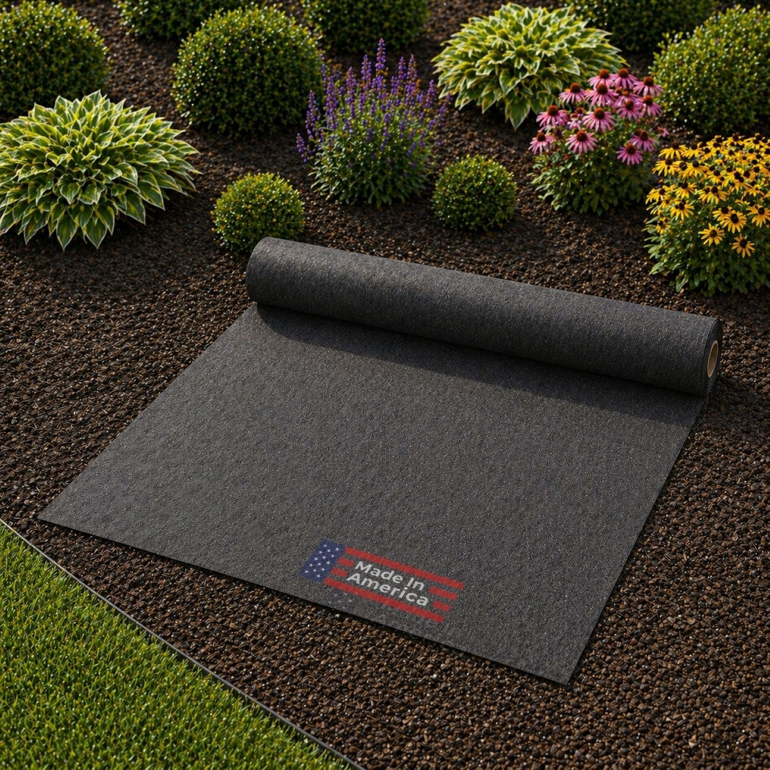 Water Permeable Landscape Fabric | Weed Barrier | Non-Woven Geotextile (8 oz)