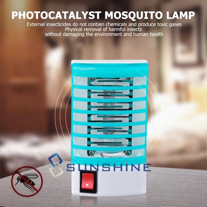 US Plug in – LED Electric Mosquito Fly Bug Insect Trap Zapper Killer Night Lamp