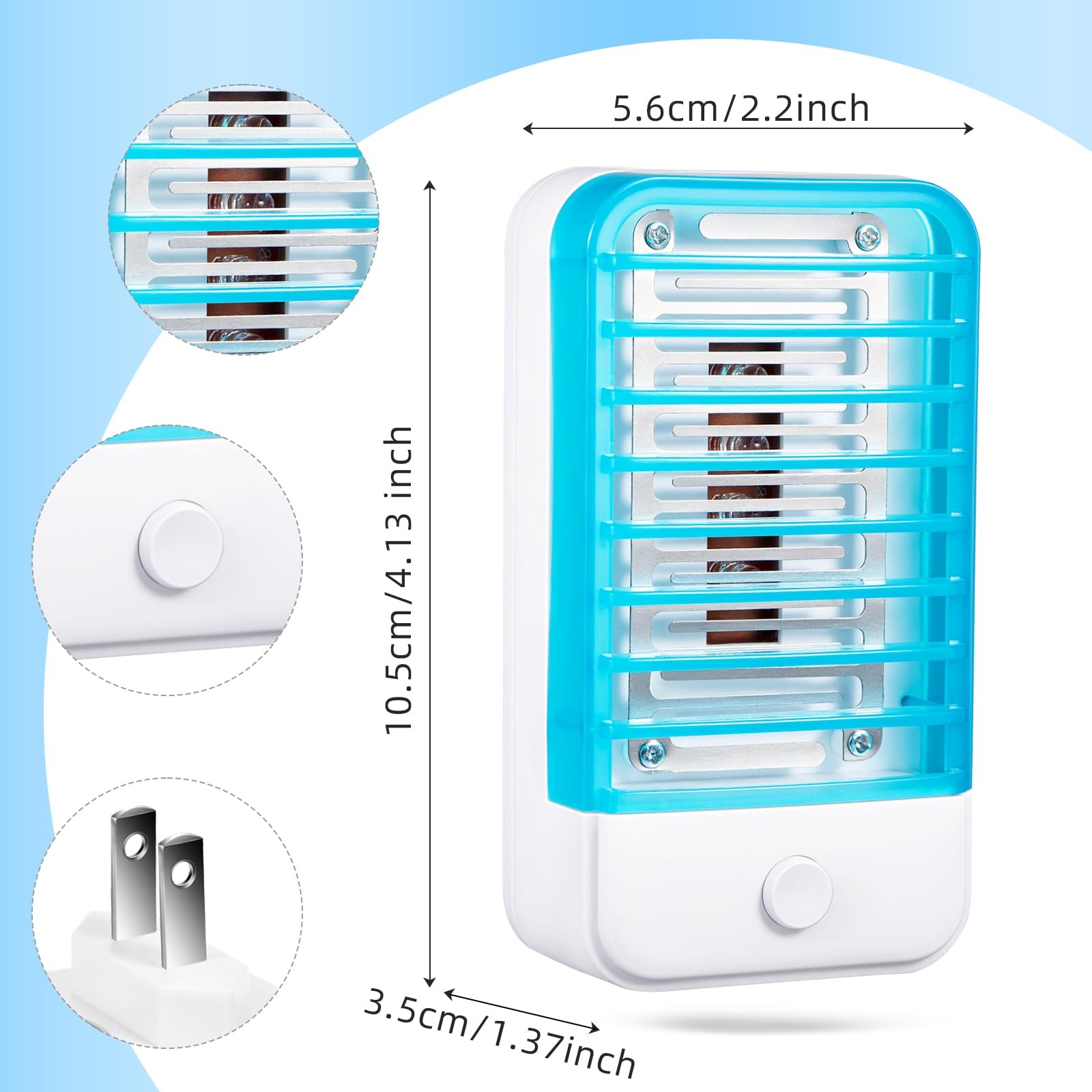 6Pack Bug Zapper Indoor Plug in Mosquito Zapper Indoor,Baby Secure Mosquito K…