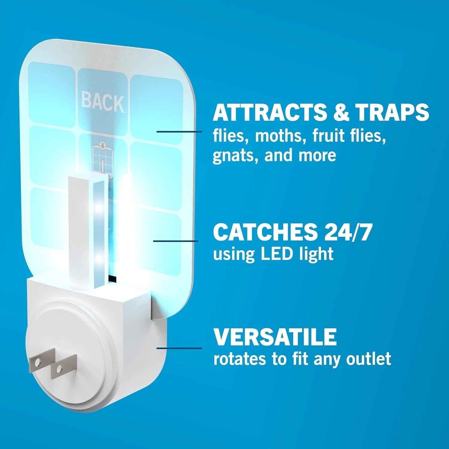 Effective Indoor Plug-In Fly Trap SH502 – 24/7 Protection with Discreet Design