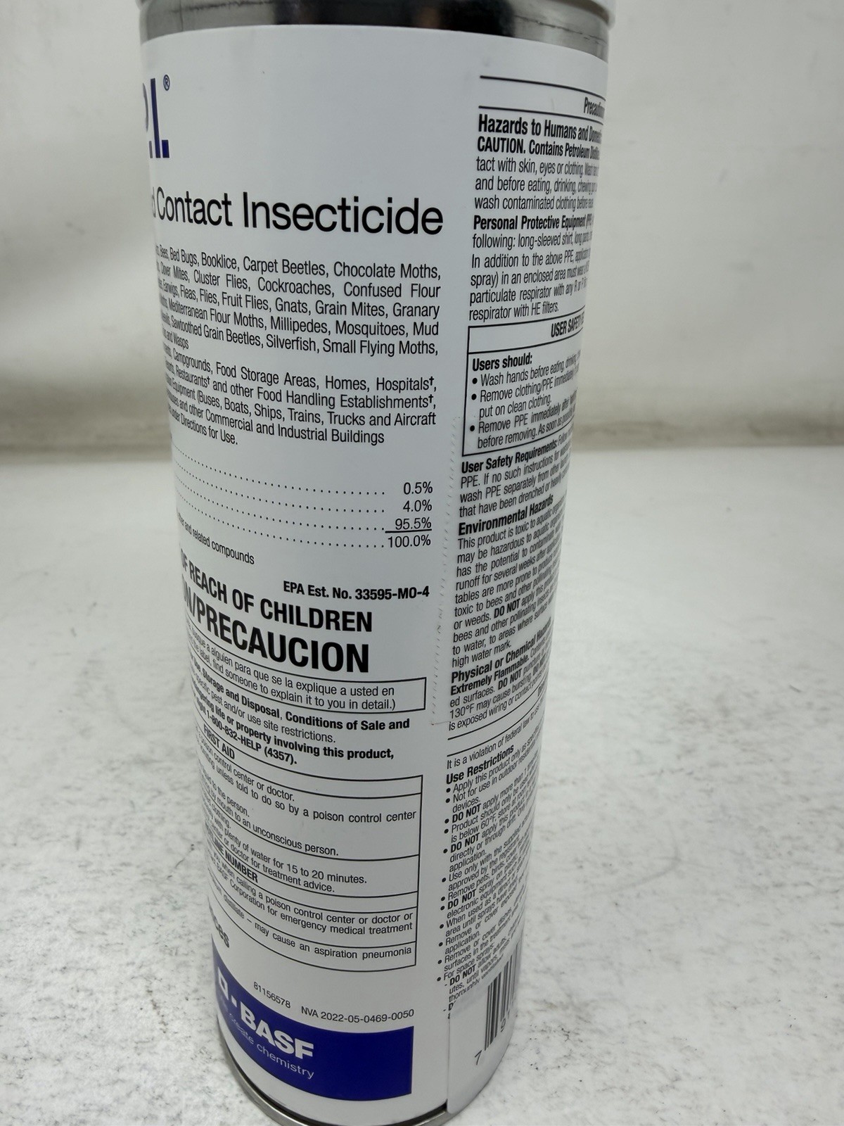 PT P.I. Pressurized Contact Insecticide 14 oz Can by BASF ( 2 pack )