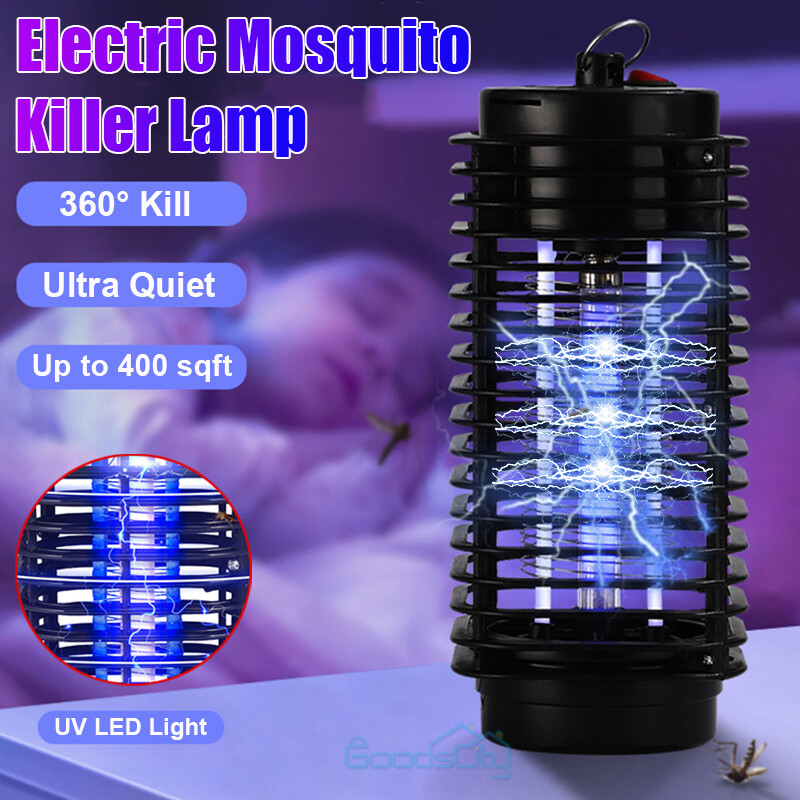 1~4PCS Electric Mosquito Insect Zapper Fly Bug Killer Trap LED Lamp Pest Control