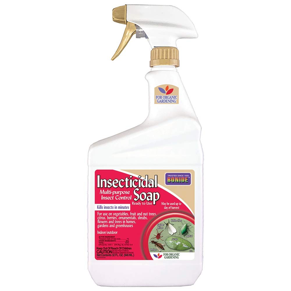 Insecticidal Soap, 32 Oz Ready-To-Use Spray Multi-Purpose Insect Control for Org