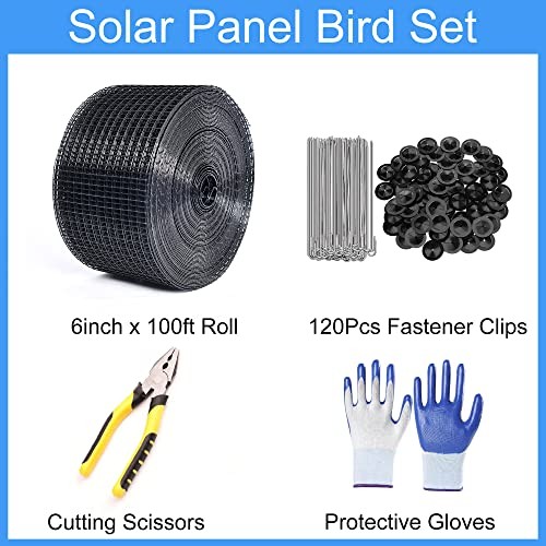 Solar Panel Guard, 6in X 100ft PVC Coated Critter Guard 1/2inch x 6in X 100ft