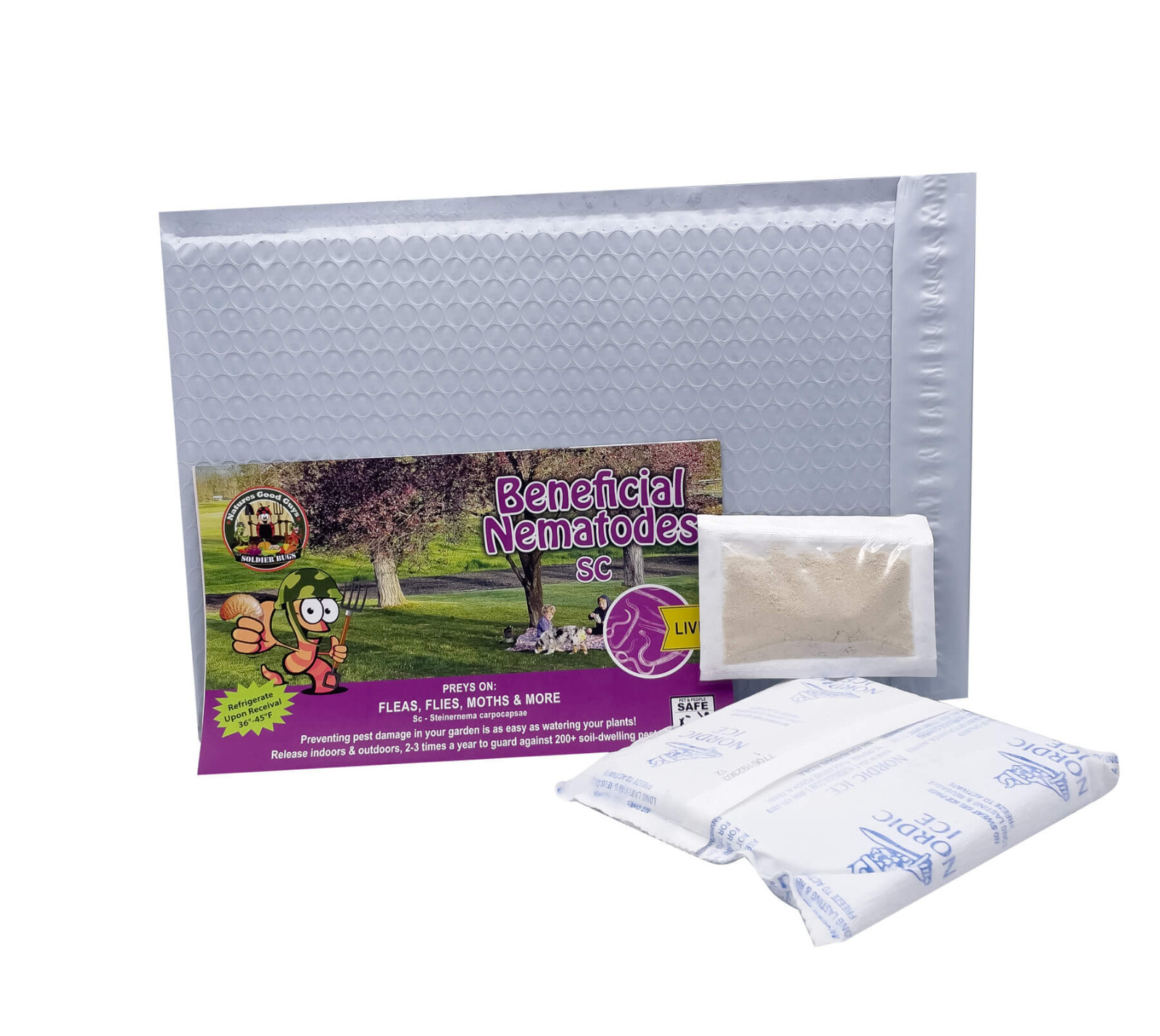 5 Million Beneficial Nematodes SC – Targets Fleas, Flies, Moths & More