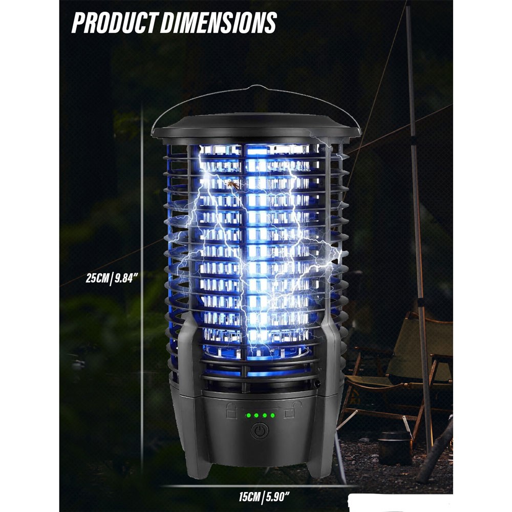 1PCS UV Light Trap Mosquito Killer Lamp Electric Zapper Bug Fly Insect USB C
