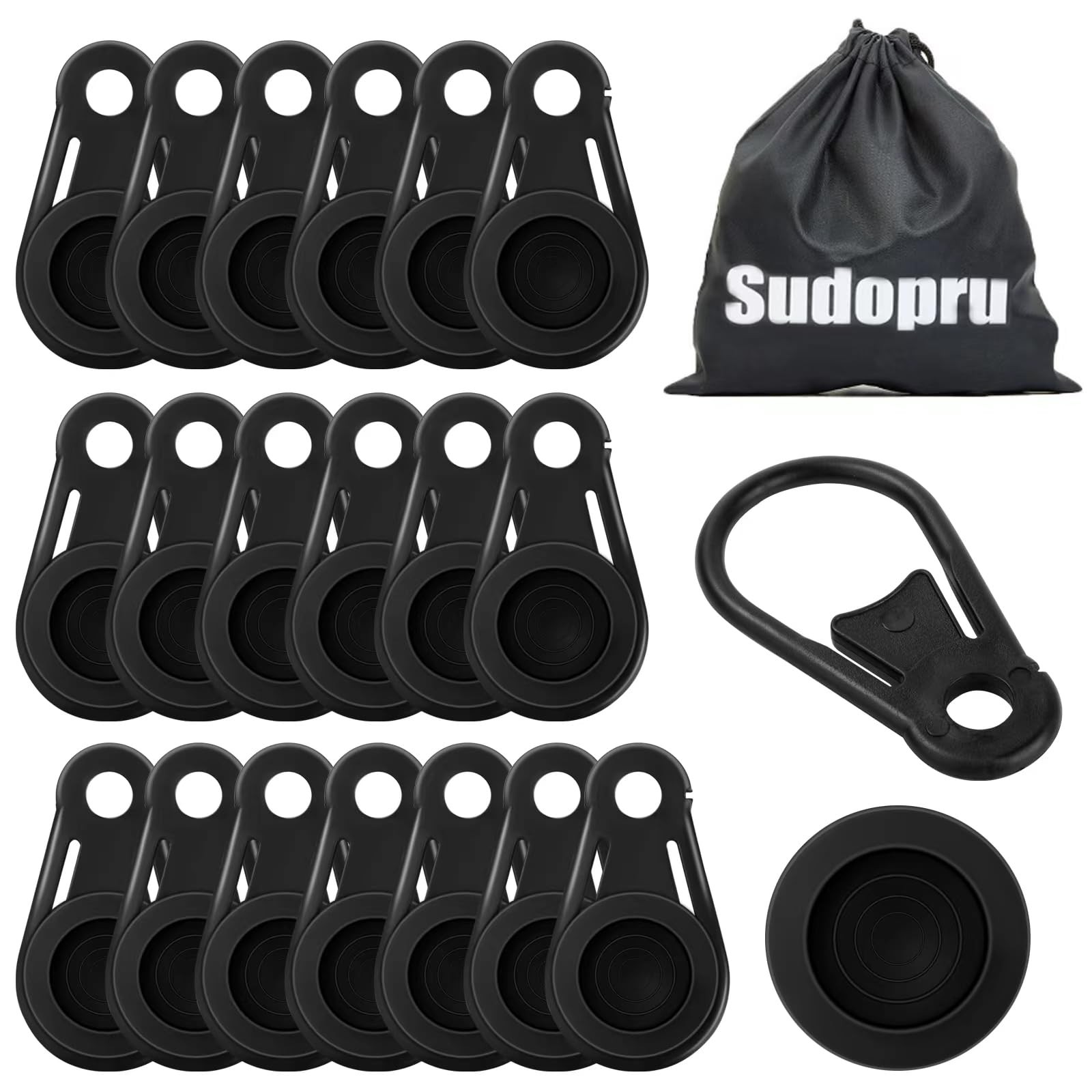 Heavy Duty Shade Clips, 20 Pcs with Storage Bag, Sun Shade Clips & Clamps for…