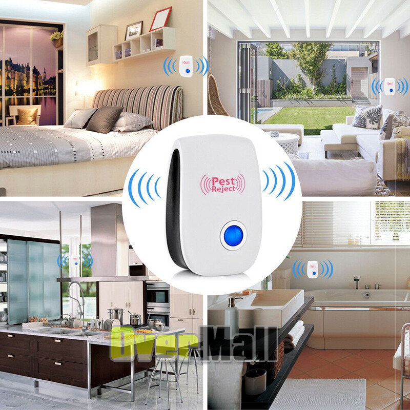 1-10X Ultrasonic Pest Repeller Electronic Indoor Plug in for Insects, Pest Contr
