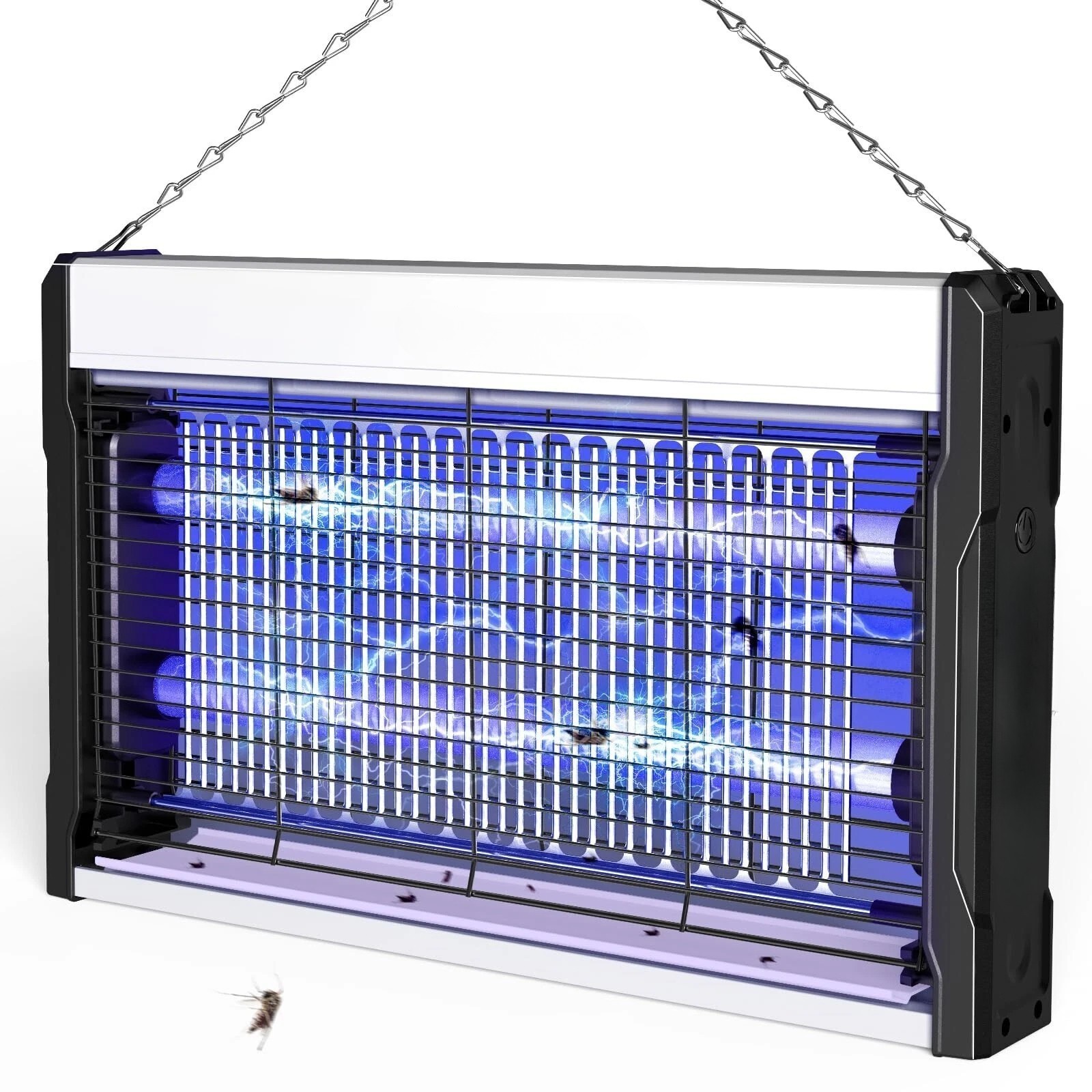 Electric Bug Zapper 3200V Mosquito Zapper Killer,w/Hanging Chain LED Waterproof