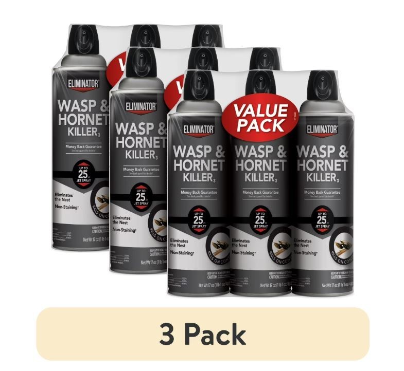 (9 pack) Eliminator Wasp and Hornet Killer Aerosol, 17 Ounces, 3 Pack