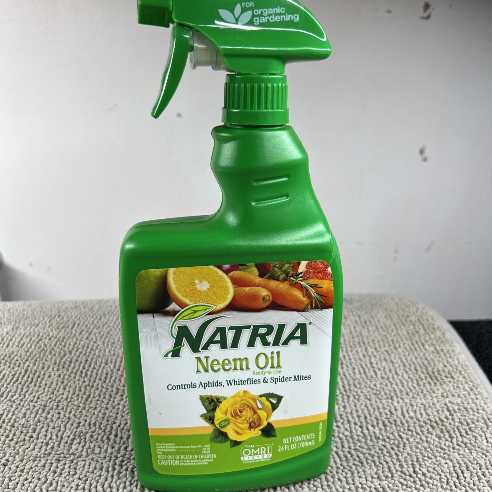 Organic Neem Oil Spray – Natural Insecticide & Plant Disease Control 24oz
