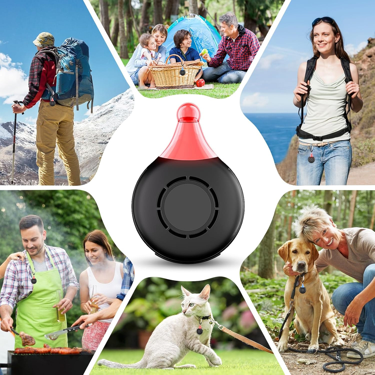 4xAnti Bug Insect Repellent Ultrasonic Pest Flea Tick Repeller for Pets Supplies